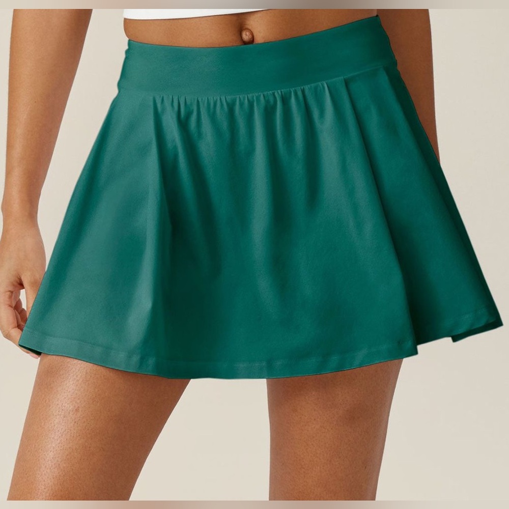 NWT Beyond Yoga Court Advantage Athletic Skirt Skort Teal sz Medium